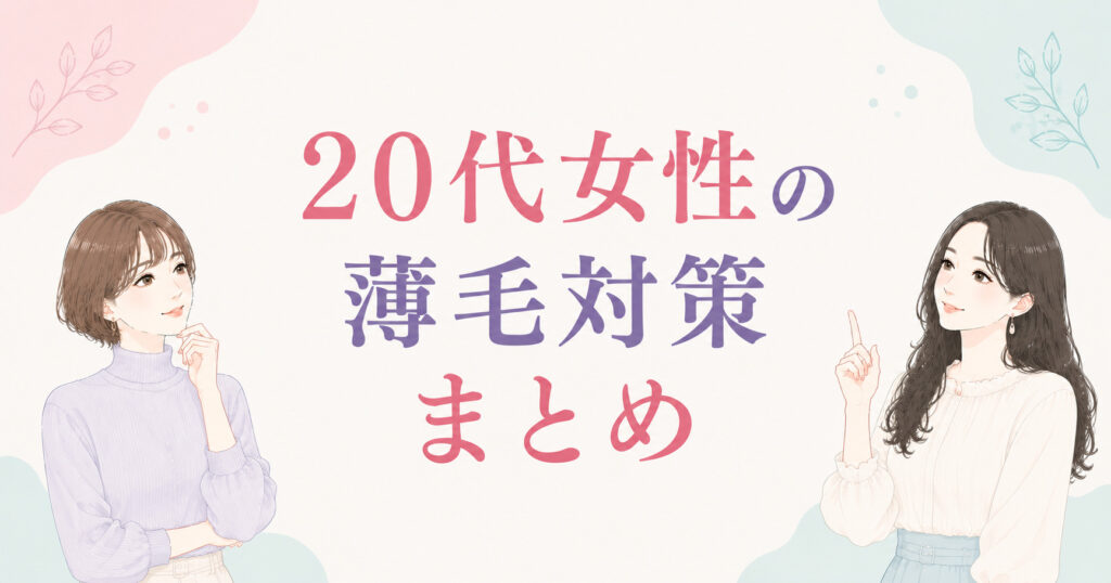 大阪市鶴見区薄毛やFAGAにお悩みの女性専用育毛サロンhitotemaa salon中尾沙織が20代女性の薄毛対策についてまとました。