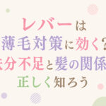 レバーは薄毛対策に効く？鉄分不足と髪の関係を正しく知ろう