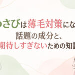 わさびは薄毛対策になる？話題の成分と、期待しすぎないための知識